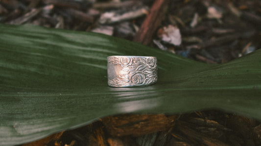 roses spoon ring
